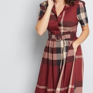 Modcloth Short Sleeve Retro Dress. 2X